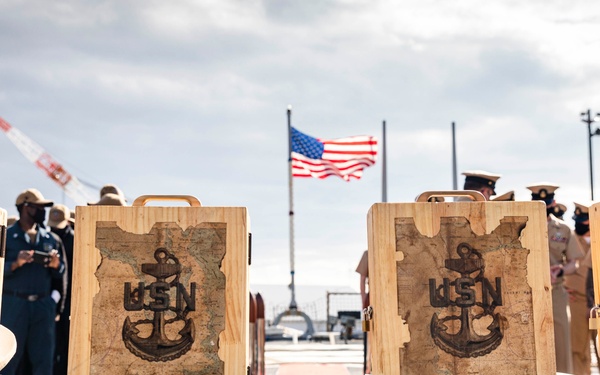 CPO Pinning Ceremony aboard John S. McCain