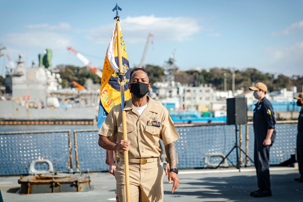 CPO Pinning Ceremony aboard John S. McCain