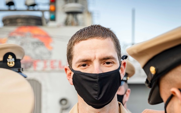 CPO Pinning Ceremony aboard John S. McCain