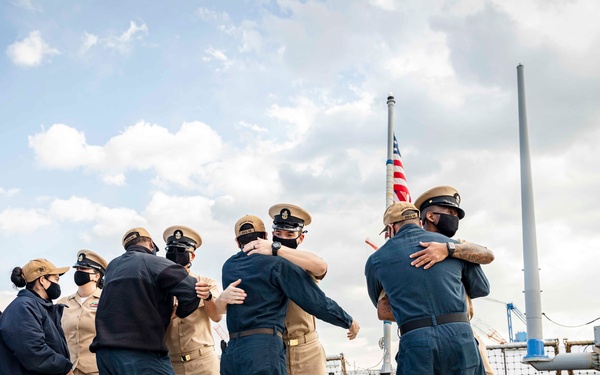 CPO Pinning Ceremony aboard John S. McCain