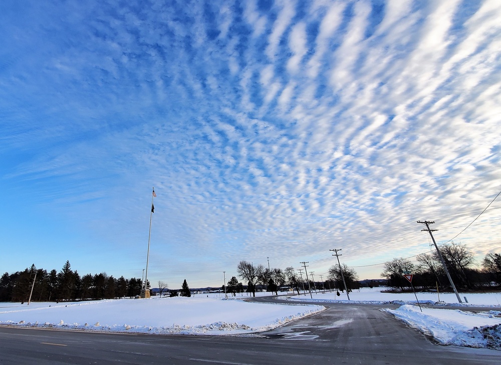 American Flag and Fort McCoy