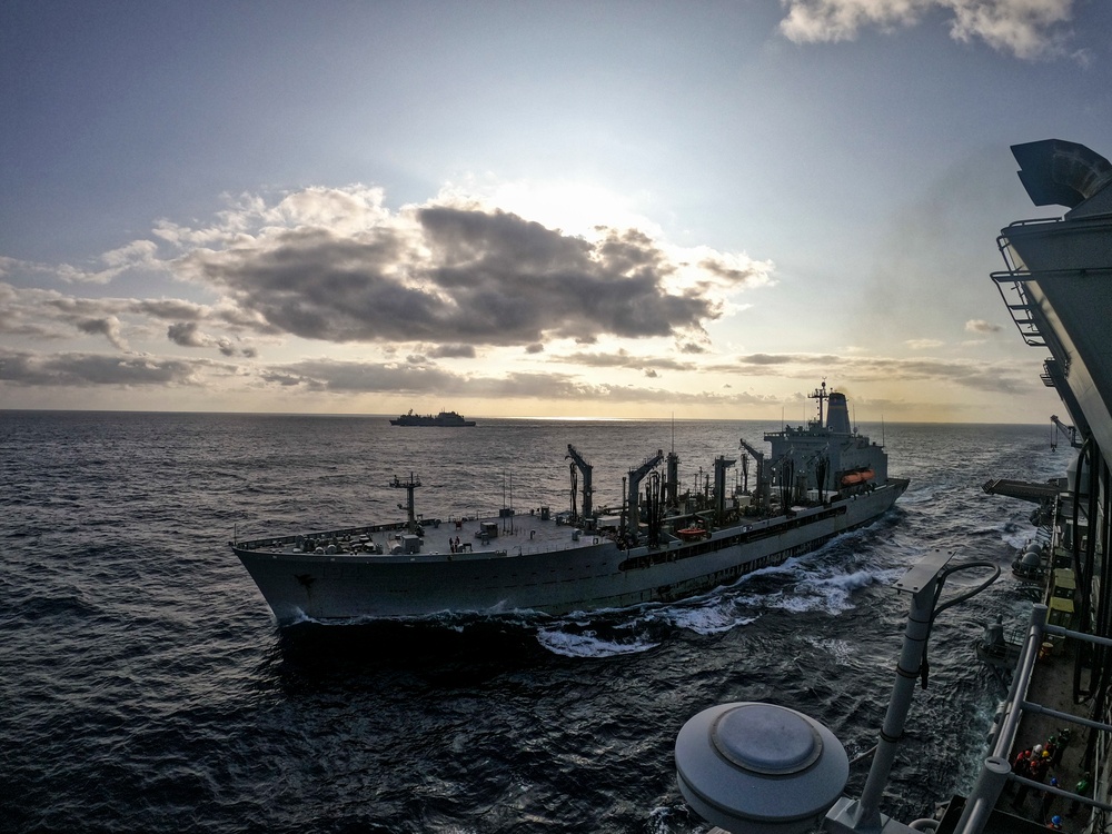 USS America (LHA 6) Conducts Replenishment-at-Sea