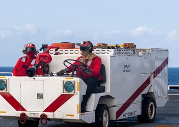 USS America (LHA 6) Conducts A Replenishment-At-Sea