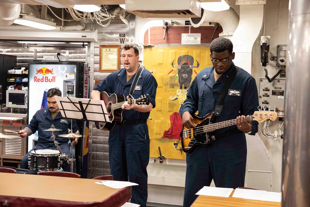 Protestant Church Service Aboard USS Porter