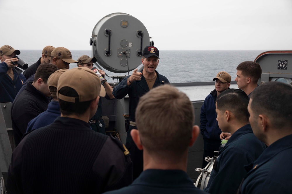 USS Porter Transits the Mediterranean Sea