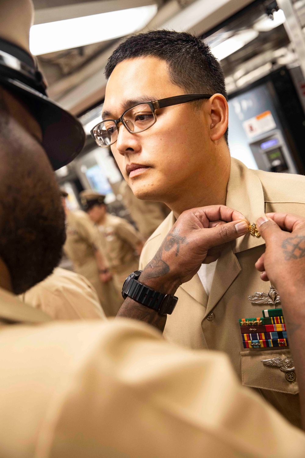 USS Porter Chief Pinning Ceremony