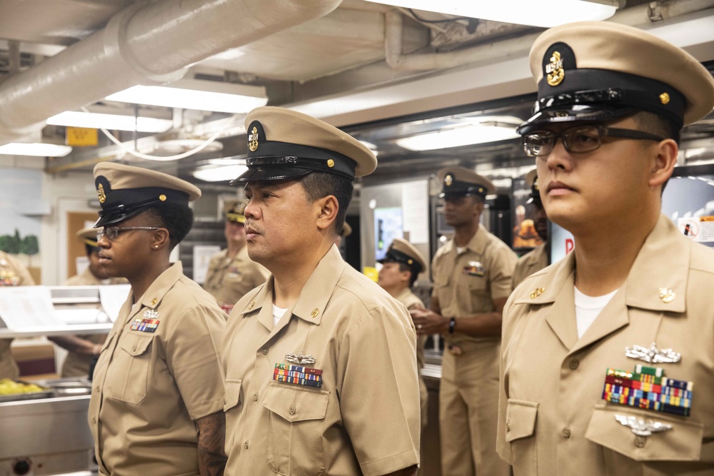 USS Porter Chief Pinning Ceremony