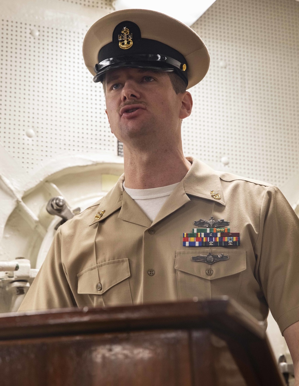 USS Porter Chief Pinning Ceremony