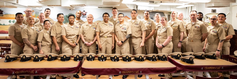 USS Porter Chief Pinning Ceremony