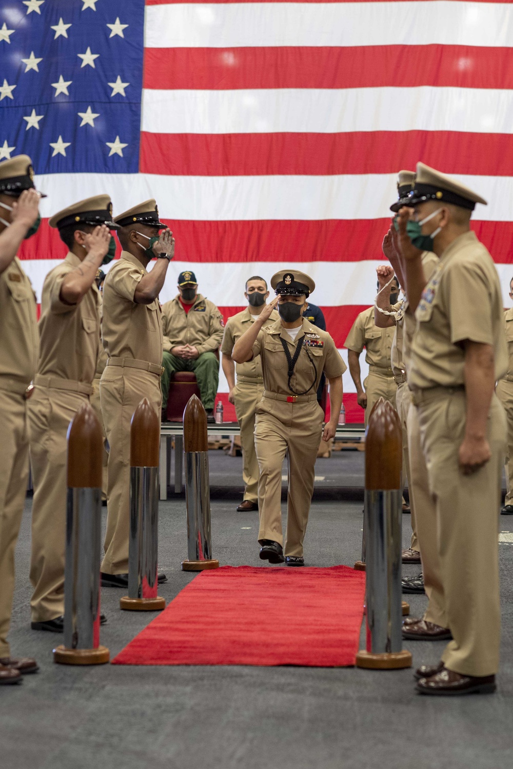 USS America (LHA 6) Chiefs Pinning Ceremony 2021