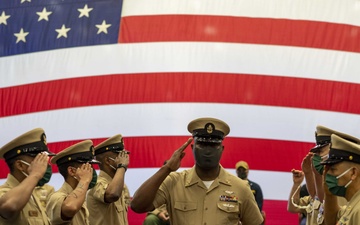 USS America (LHA 6) Chiefs Pinning Ceremony 2021