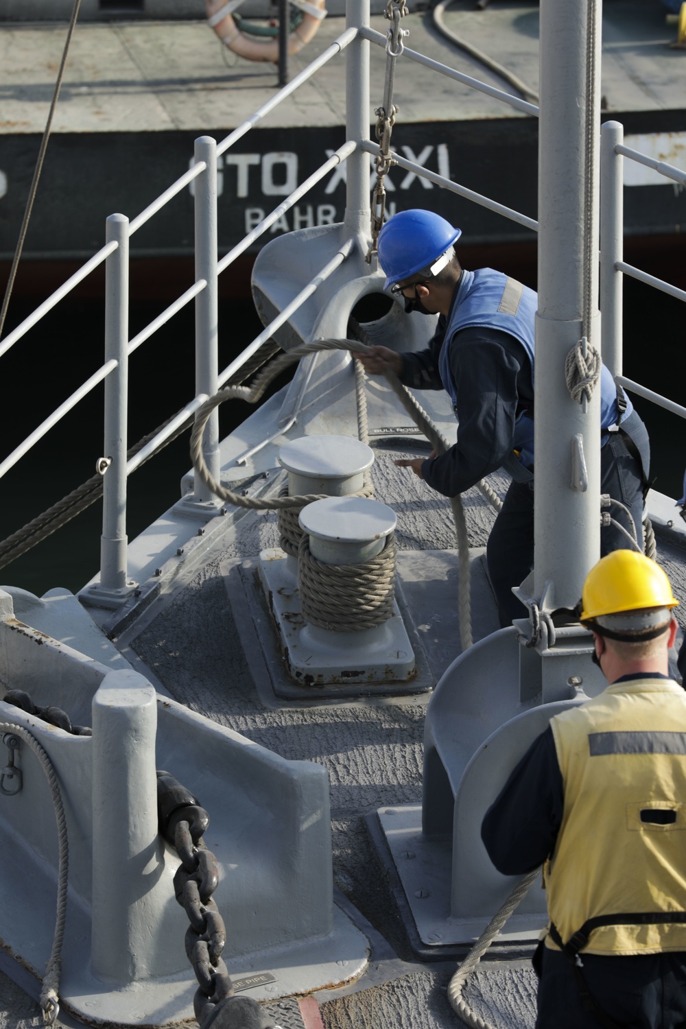 USS Dextrous (MCM13) Training