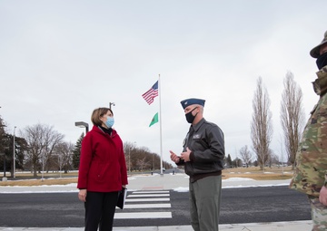 U.S. Representative Cathy McMorris Rodgers thanks 141st Air Refueling Wing Airmen for capitol support