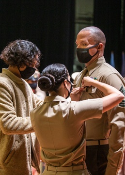 U.S. Marine completes Navy CPO Initiation