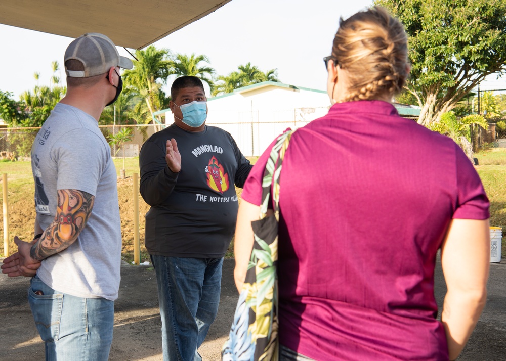 36th FSS Airmen volunteer at Latte Heights Park on Guam