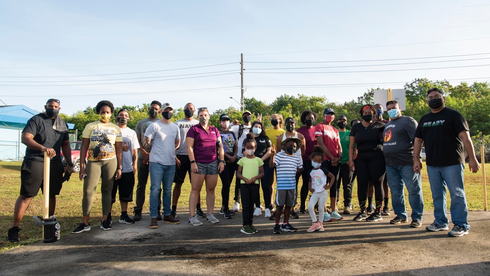 36th FSS Airmen volunteer at Latte Heights Park on Guam