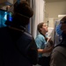 Patient Performs Swallow Study in NMCSD’s Radiology Department