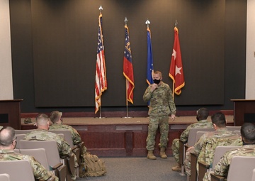 Photo of the Adjutant General of the Georgia Department of Defense visiting the 116th Air Control Wing