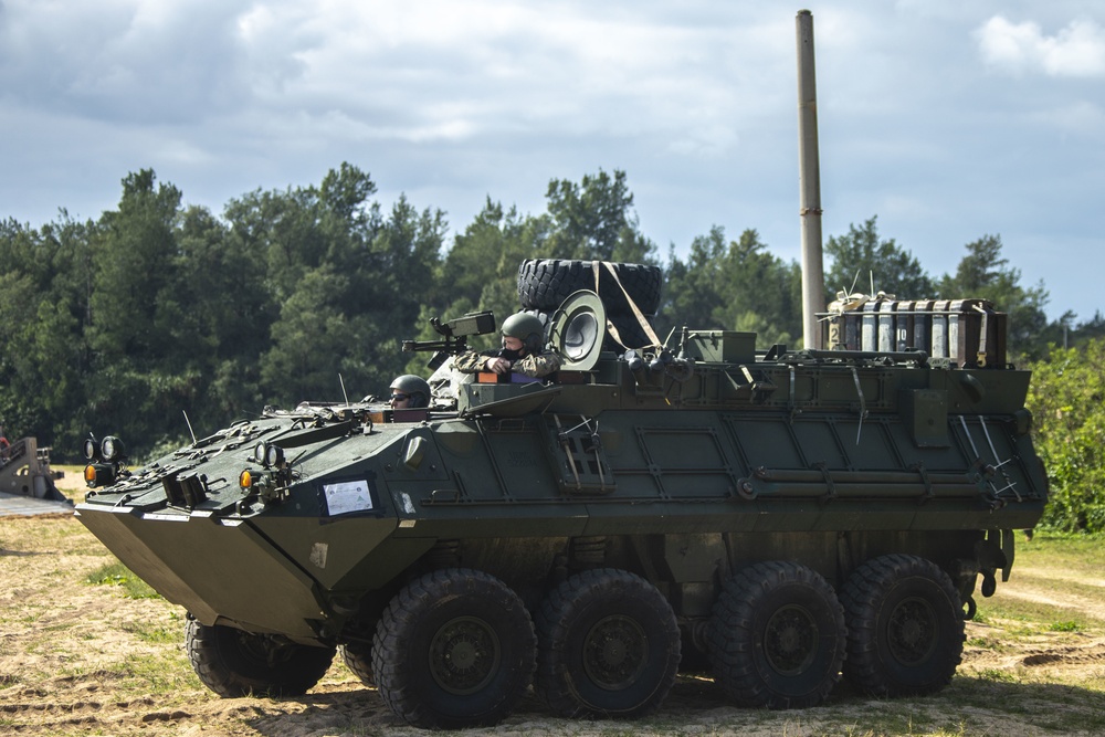 Light Armored Reconnaissance Conduct Beach Landing