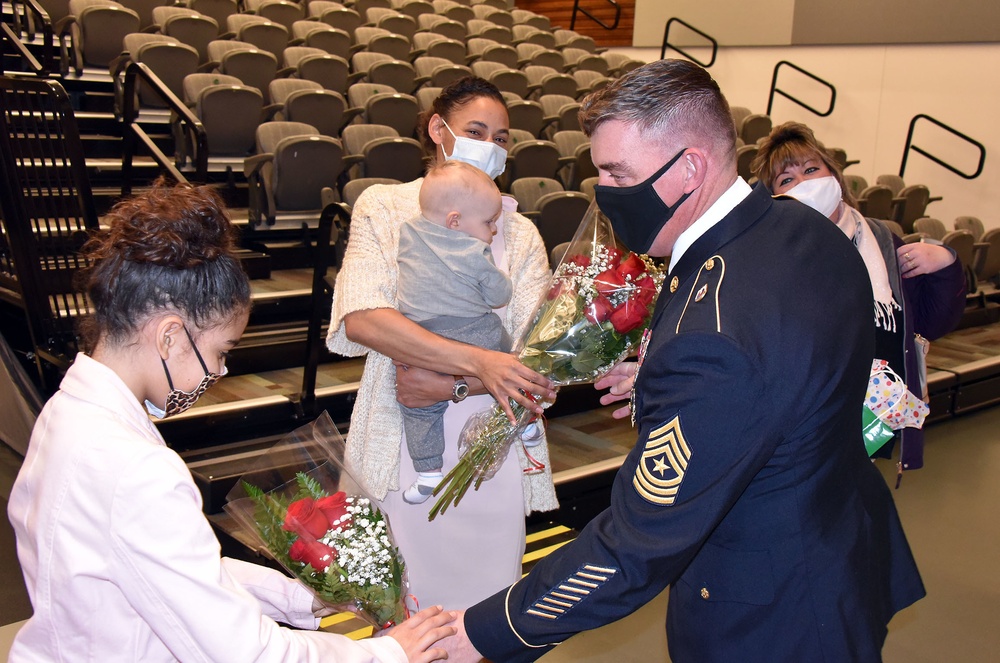 Presenting flowers