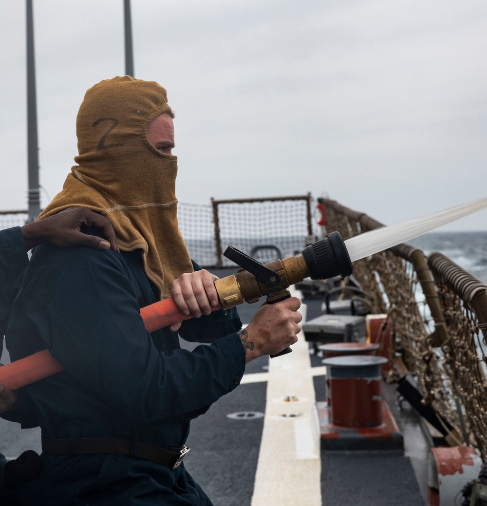 USS Porter Emergency Flight Quarters Drill