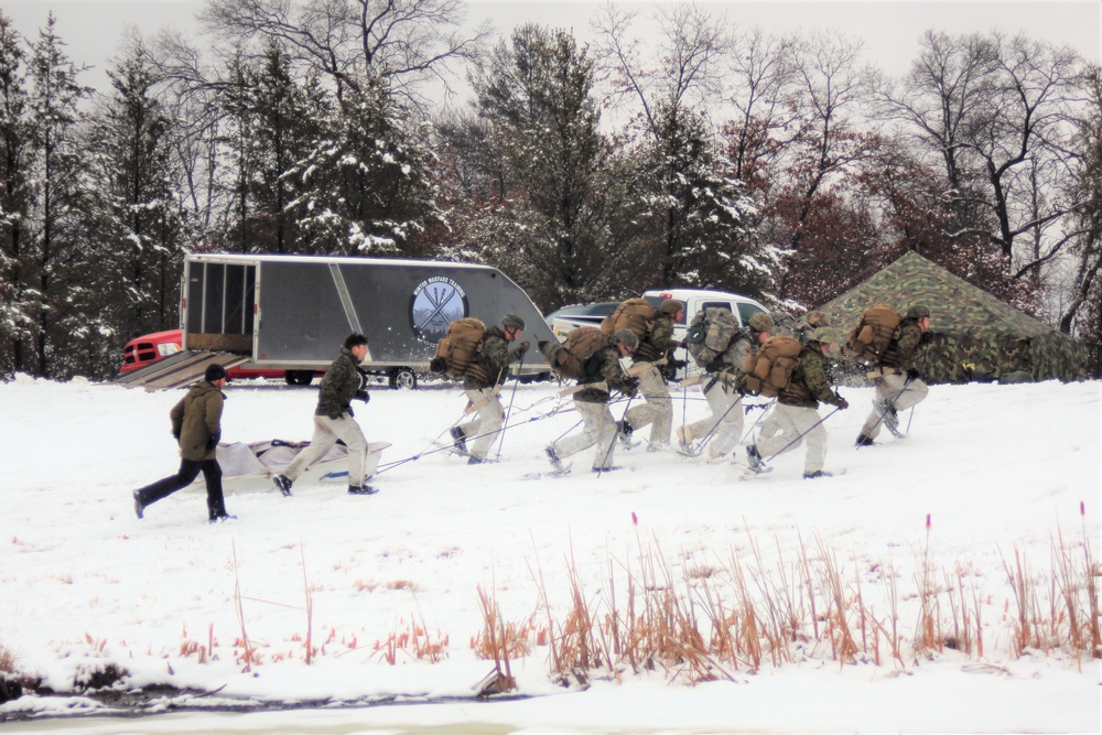 Cold-Weather Operations Course class 21-02 training operations at Fort McCoy