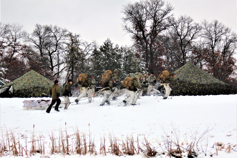 Cold-Weather Operations Course class 21-02 training operations at Fort McCoy