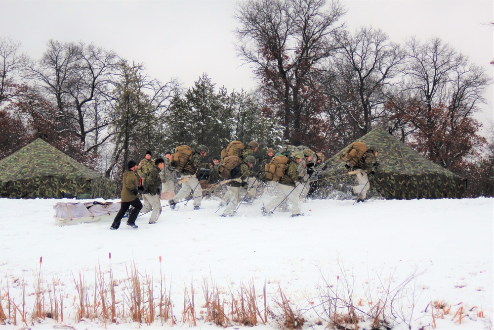 Cold-Weather Operations Course class 21-02 training operations at Fort McCoy