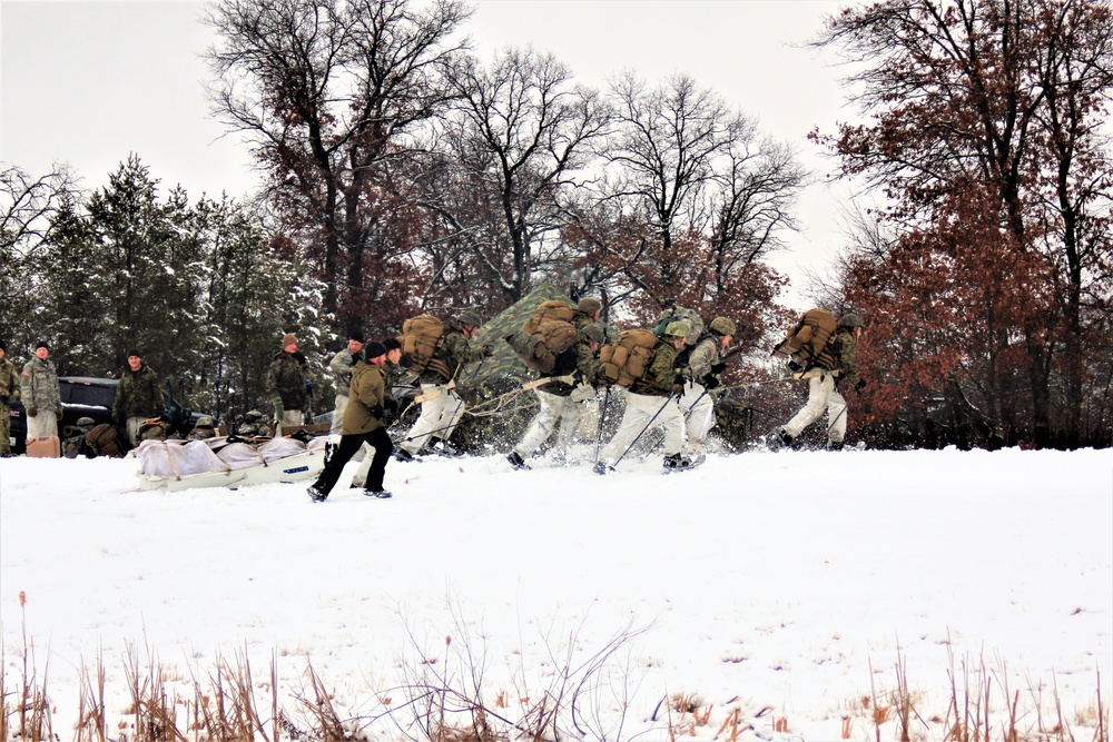 Cold-Weather Operations Course class 21-02 training operations at Fort McCoy