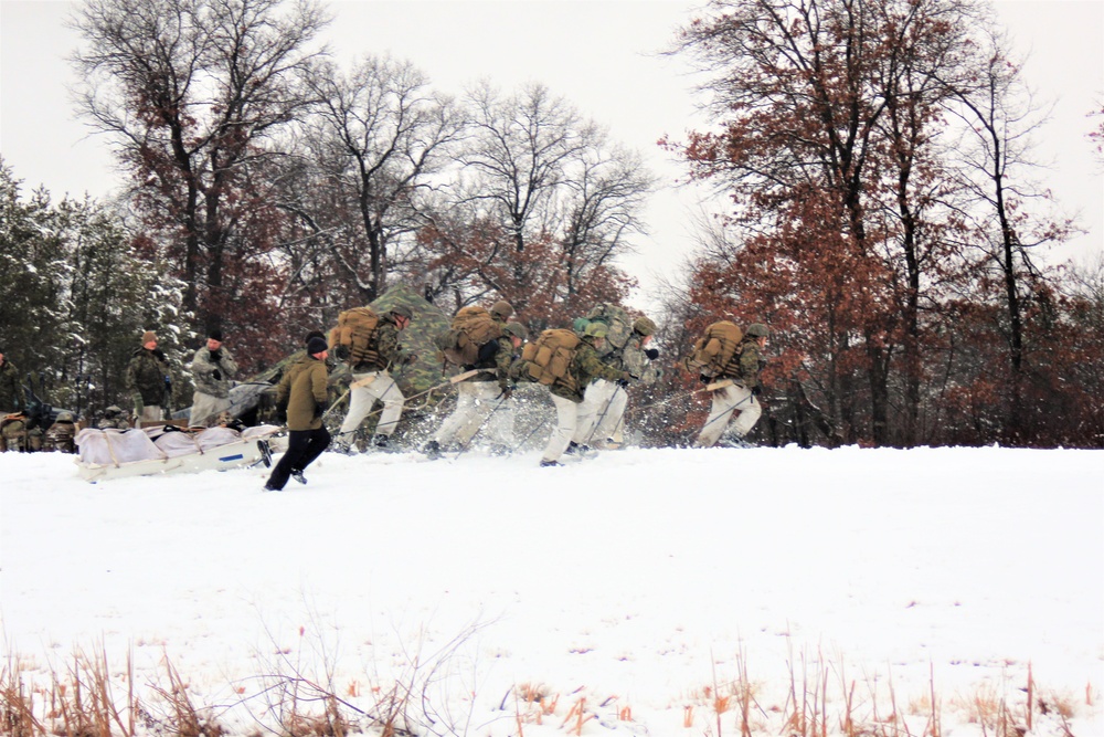 Cold-Weather Operations Course class 21-02 training operations at Fort McCoy