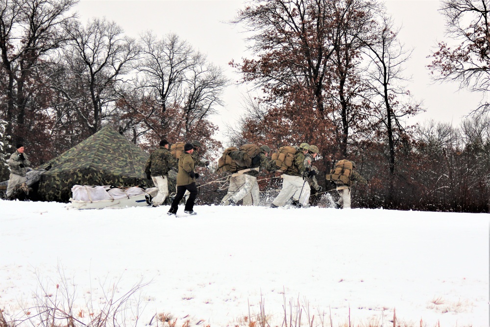 Cold-Weather Operations Course class 21-02 training operations at Fort McCoy