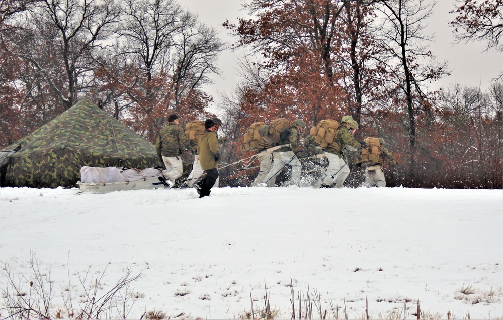 Cold-Weather Operations Course class 21-02 training operations at Fort McCoy