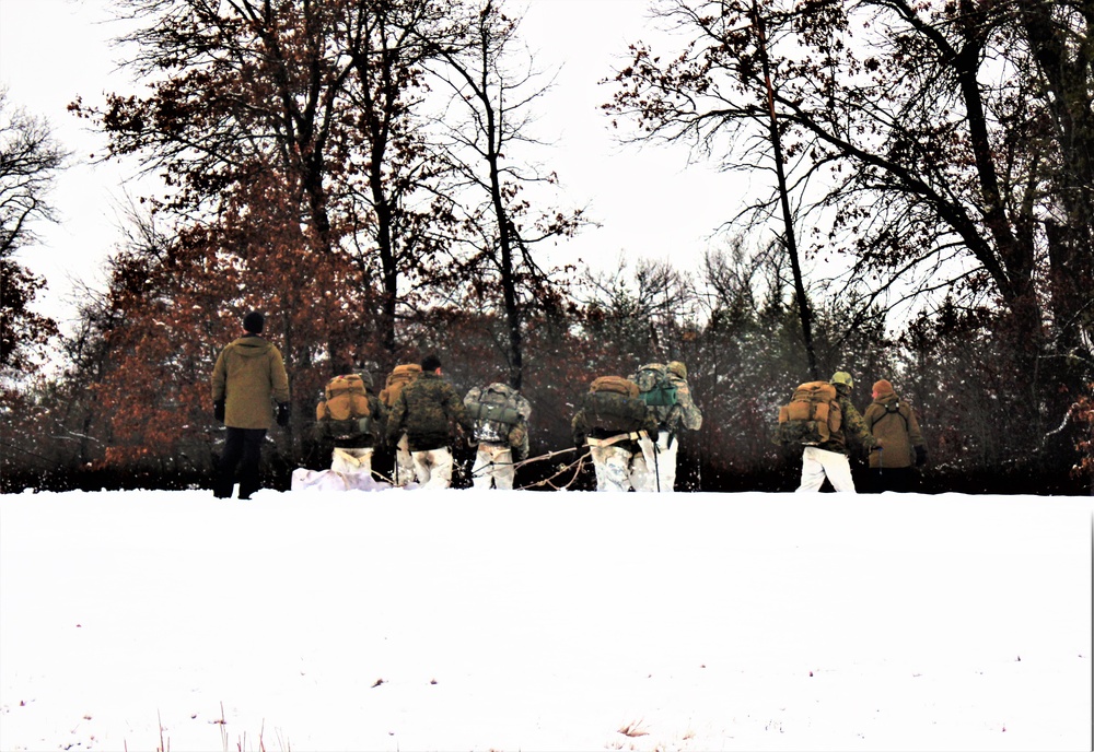 Cold-Weather Operations Course class 21-02 training operations at Fort McCoy