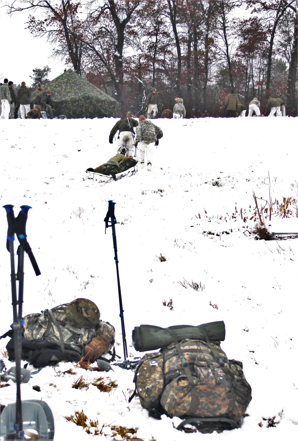 Cold-Weather Operations Course class 21-02 training operations at Fort McCoy