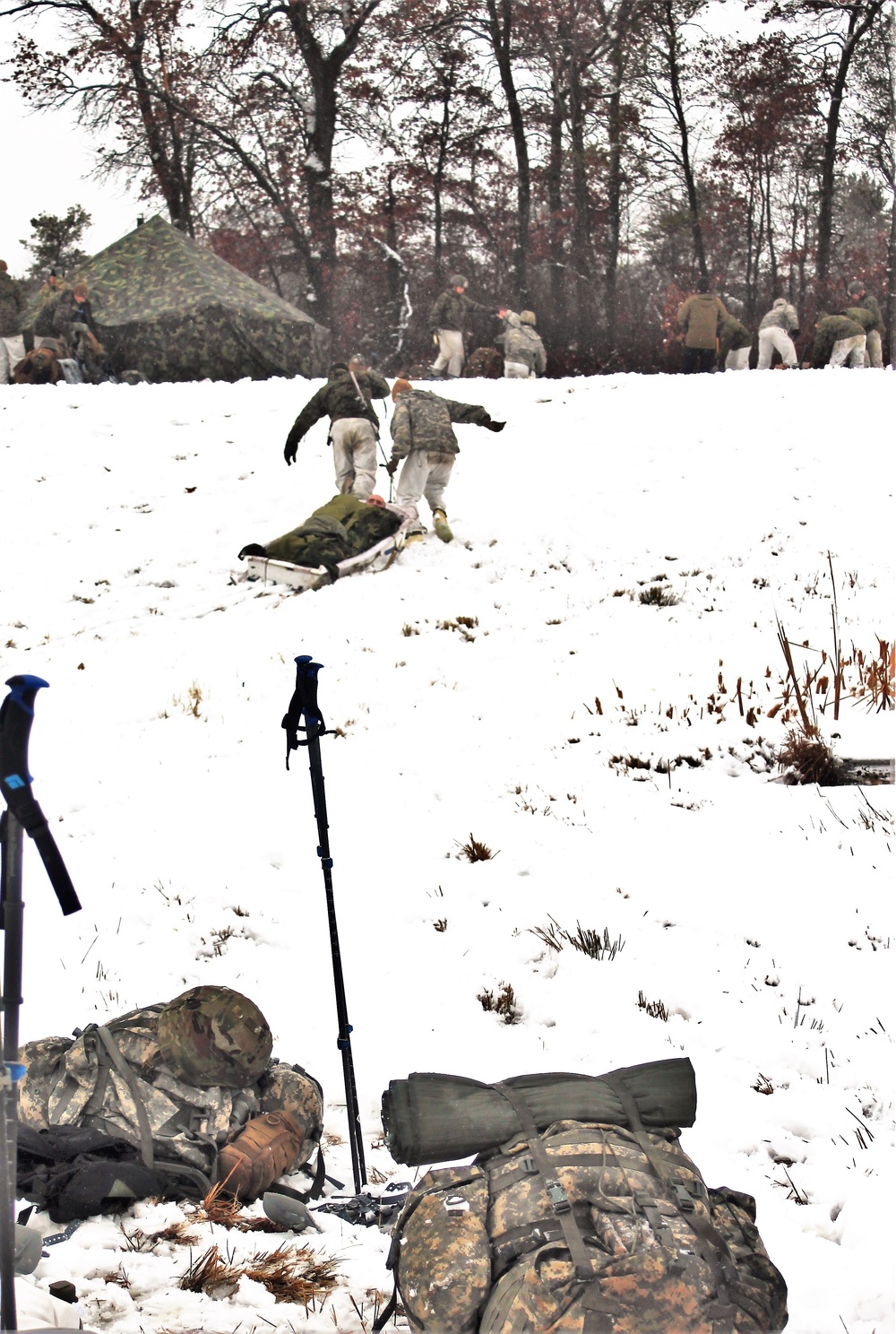 Cold-Weather Operations Course class 21-02 training operations at Fort McCoy