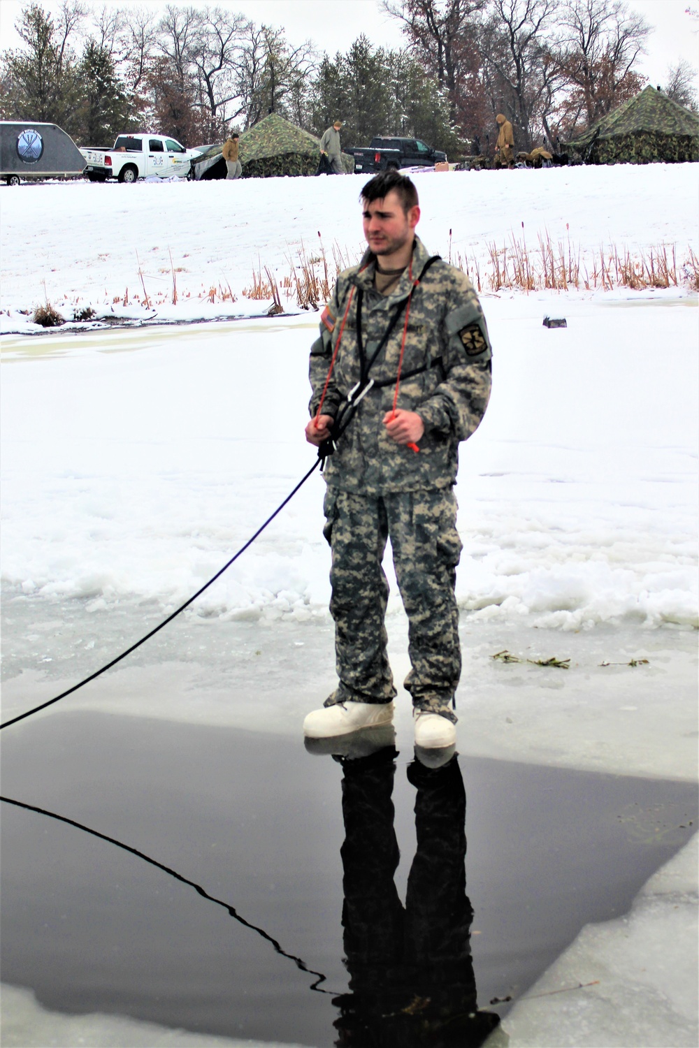 Cold-Weather Operations Course class 21-02 training operations at Fort McCoy