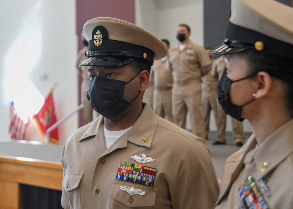 NMRTC CL pins newest chief petty officers