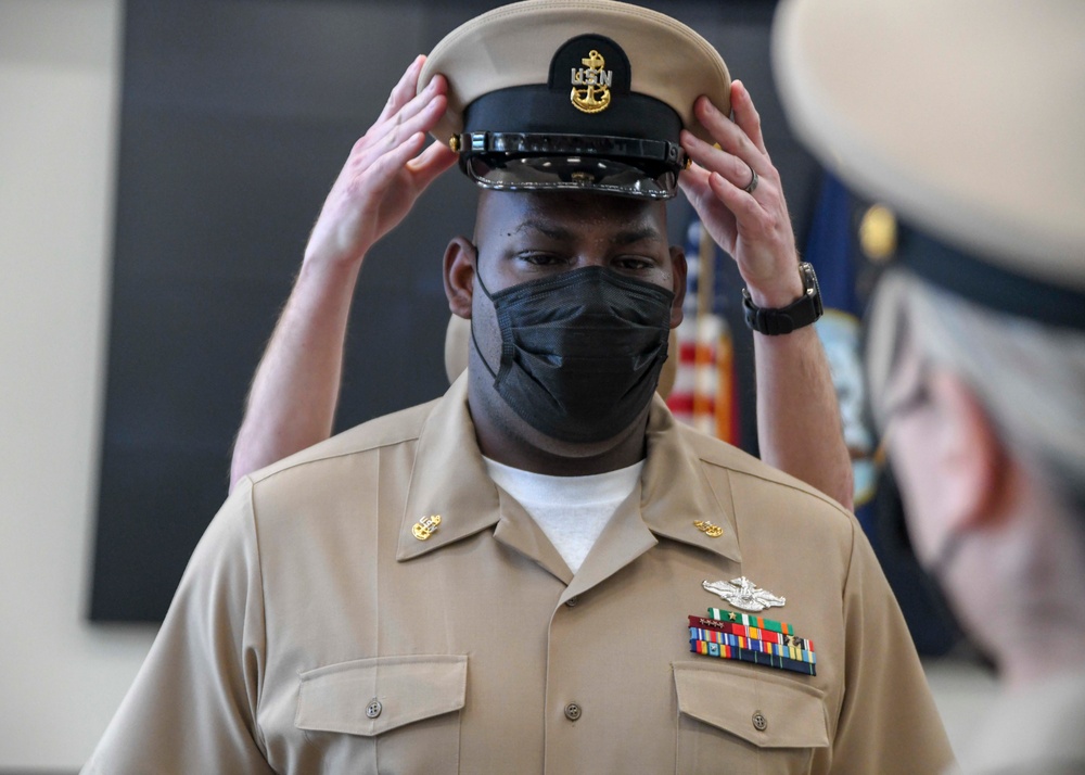 NMRTC CL pins newest chief petty officers