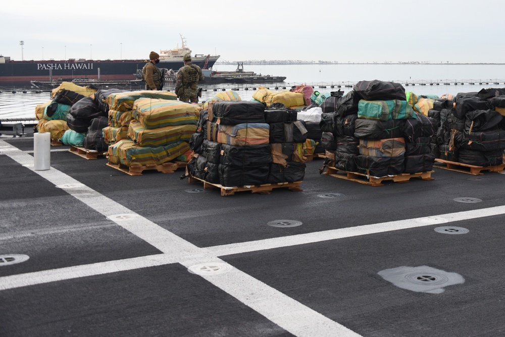 Coast Guard, Navy offload more than $211 million worth of cocaine, marijuana in San Diego