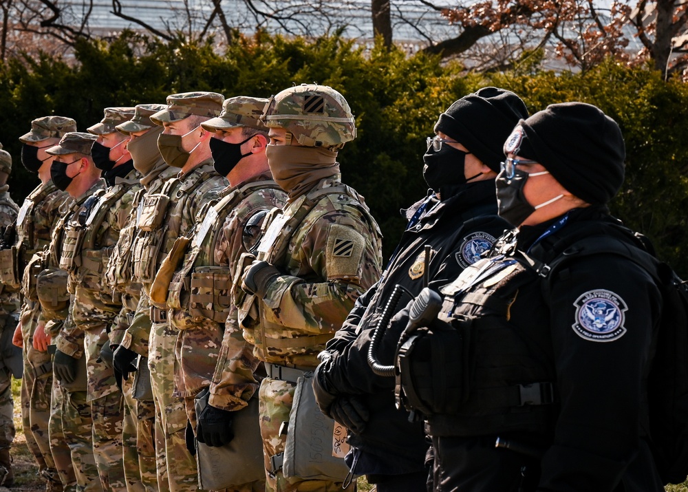 GA National Guardsmen Support the 59th Presidential Inauguration