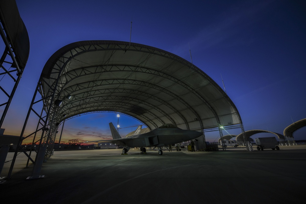 F-22 Raptor Night Flight