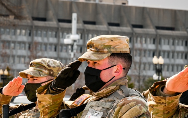 GA National Guardsmen Support the 59th Presidential Inauguration