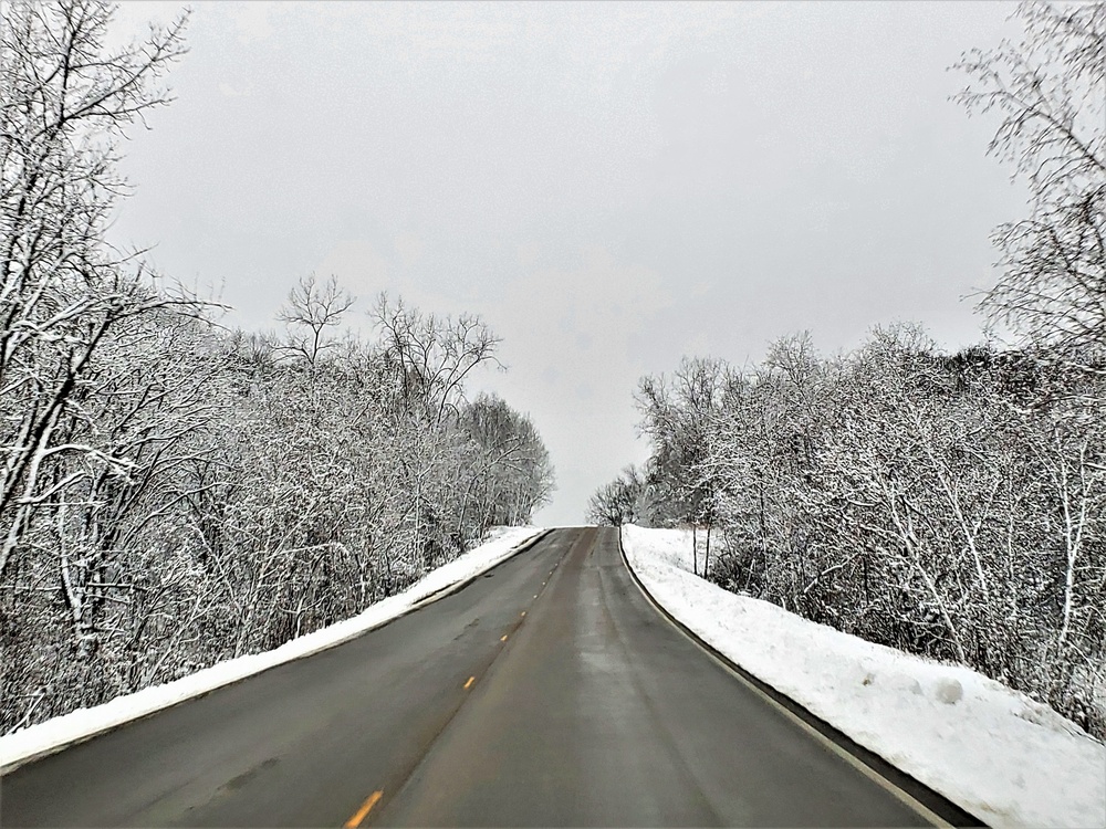 Wintry scenes at Fort McCoy in January 2021