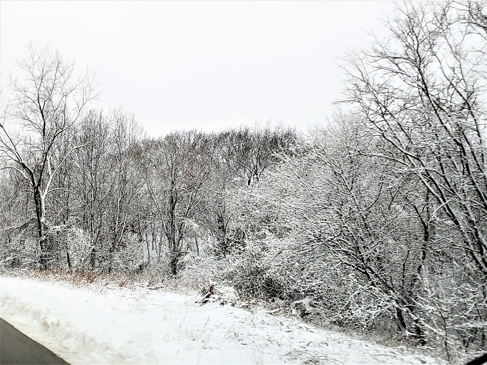 Wintry scenes at Fort McCoy in January 2021