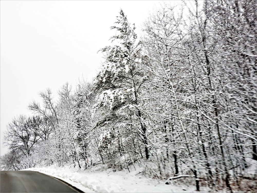 Wintry scenes at Fort McCoy in January 2021