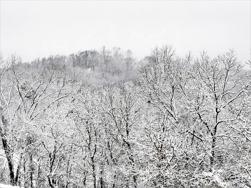 Wintry scenes at Fort McCoy in January 2021