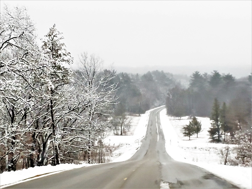 Wintry scenes at Fort McCoy in January 2021