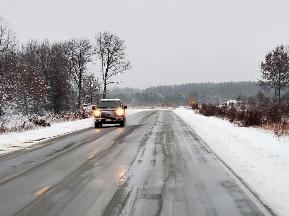 Wintry scenes at Fort McCoy in January 2021