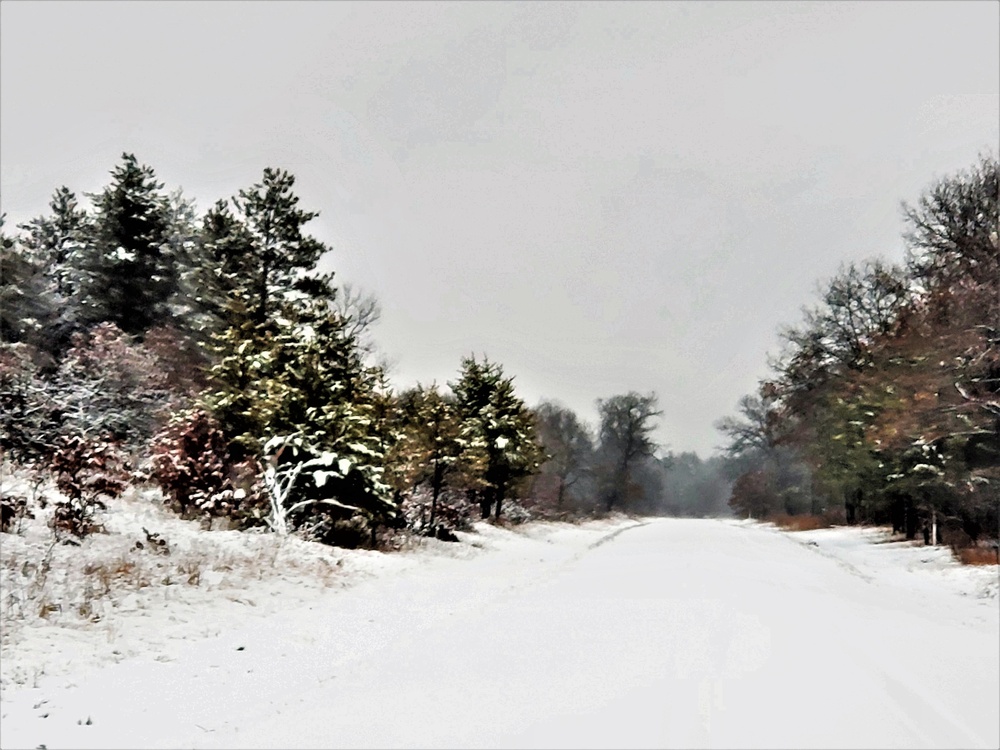 Wintry scenes at Fort McCoy in January 2021