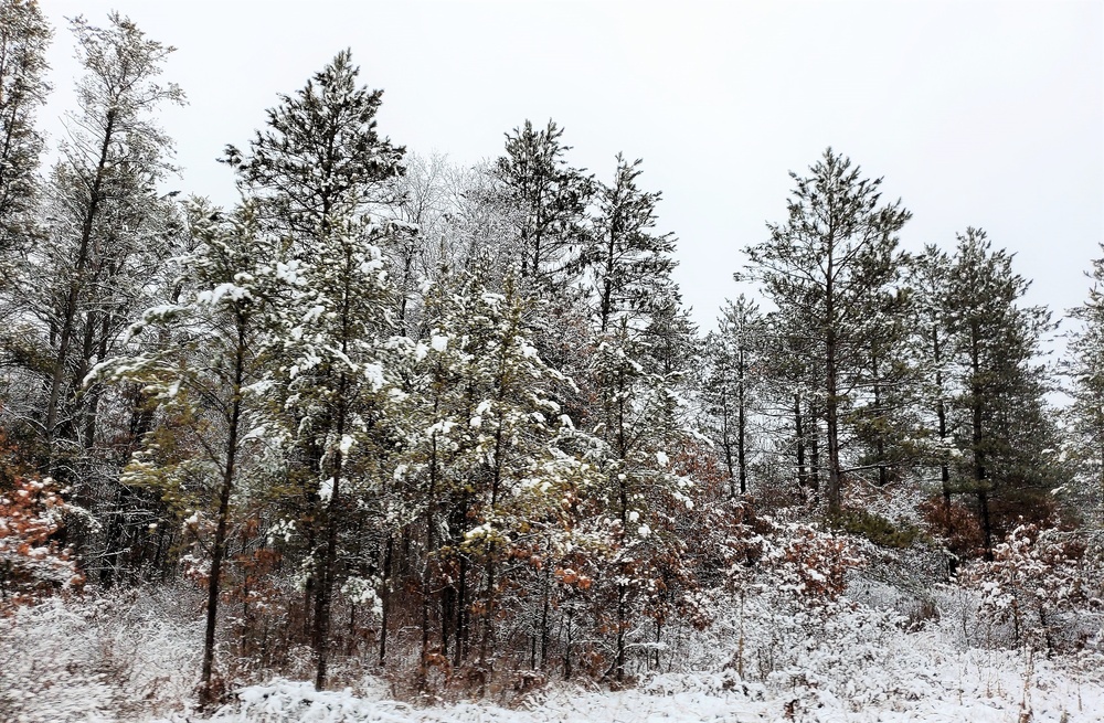 Wintry scenes at Fort McCoy in January 2021